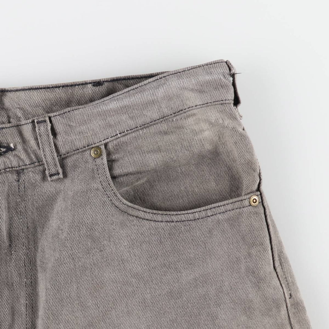 90'S Carhartt Black Denim Tapered Jeans, Made in USA, Men's W35 (approx.), Vintage cotton black type Vintage Second Hand