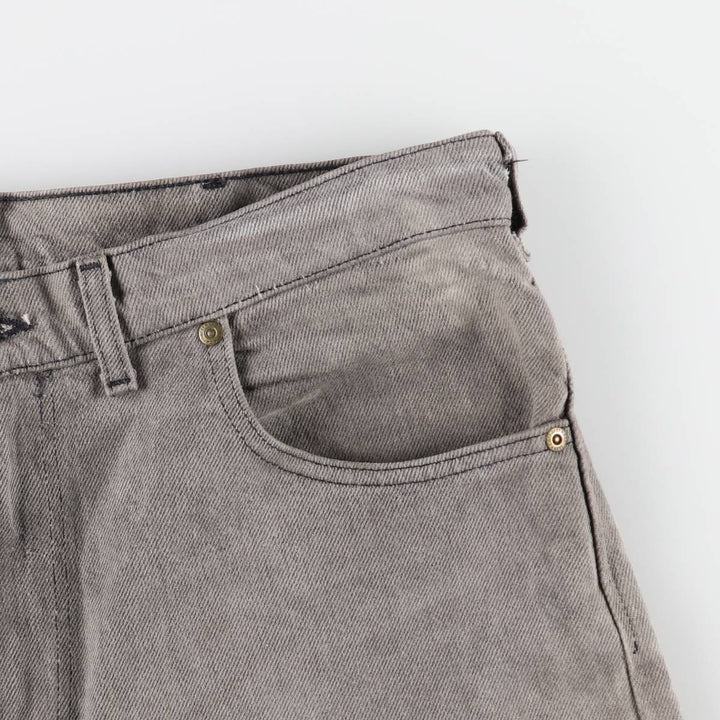 90'S Carhartt Black Denim Tapered Jeans, Made in USA, Men's W35 (approx.), Vintage cotton black type Vintage Second Hand