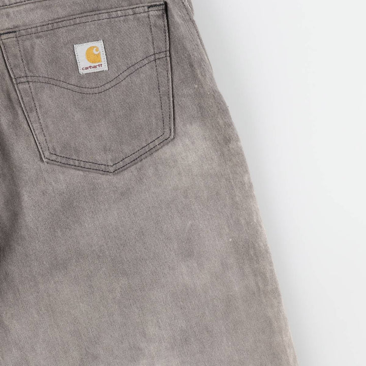 90'S Carhartt Black Denim Tapered Jeans, Made in USA, Men's W35 (approx.), Vintage cotton black type Vintage Second Hand