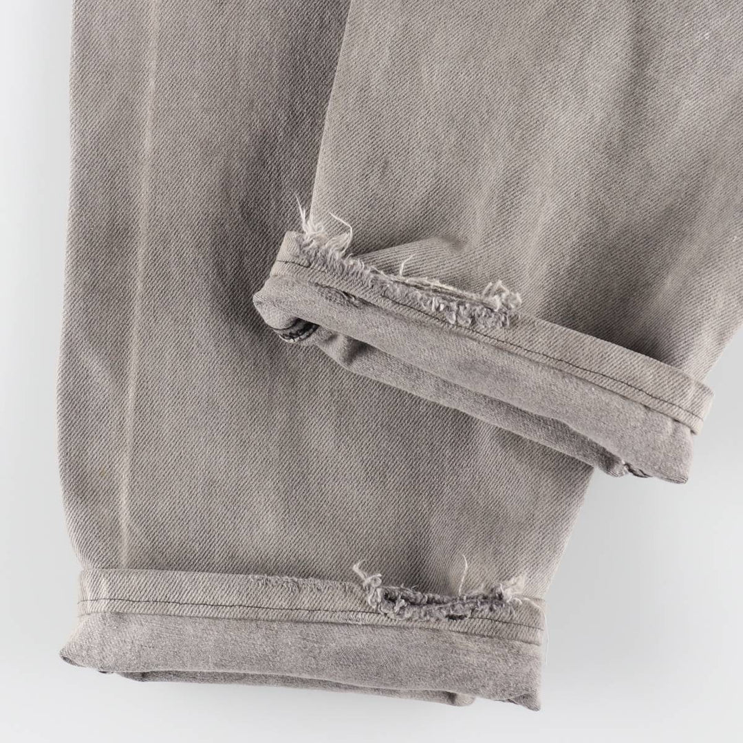 90'S Carhartt Black Denim Tapered Jeans, Made in USA, Men's W35 (approx.), Vintage cotton black type Vintage Second Hand