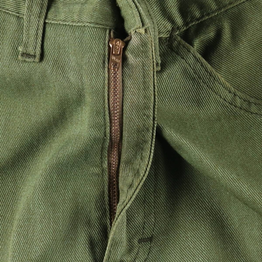 80'S Lee RIDERS Flare Cut Denim Pants, Men's Size W30 (approx.), Vintage unclear Khaki type Vintage Second Hand