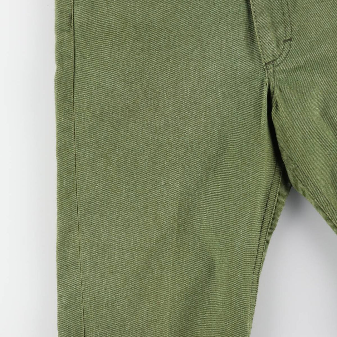 80'S Lee RIDERS Flare Cut Denim Pants, Men's Size W30 (approx.), Vintage unclear Khaki type Vintage Second Hand