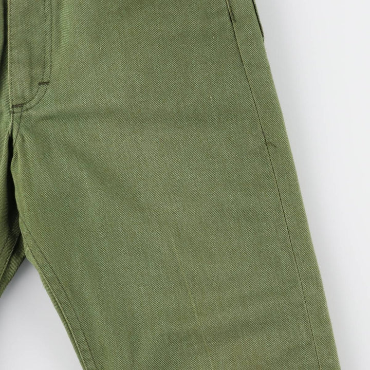 80'S Lee RIDERS Flare Cut Denim Pants, Men's Size W30 (approx.), Vintage unclear Khaki type Vintage Second Hand