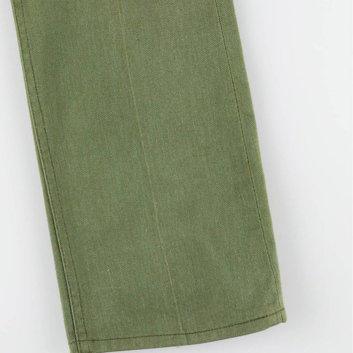 80'S Lee RIDERS Flare Cut Denim Pants, Men's Size W30 (approx.), Vintage unclear Khaki type Vintage Second Hand