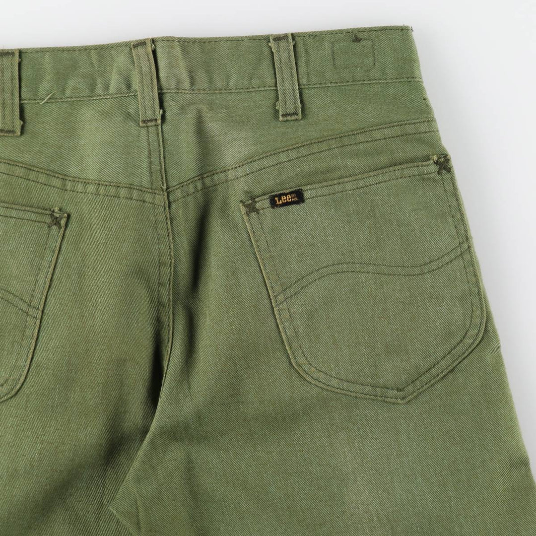 80'S Lee RIDERS Flare Cut Denim Pants, Men's Size W30 (approx.), Vintage unclear Khaki type Vintage Second Hand