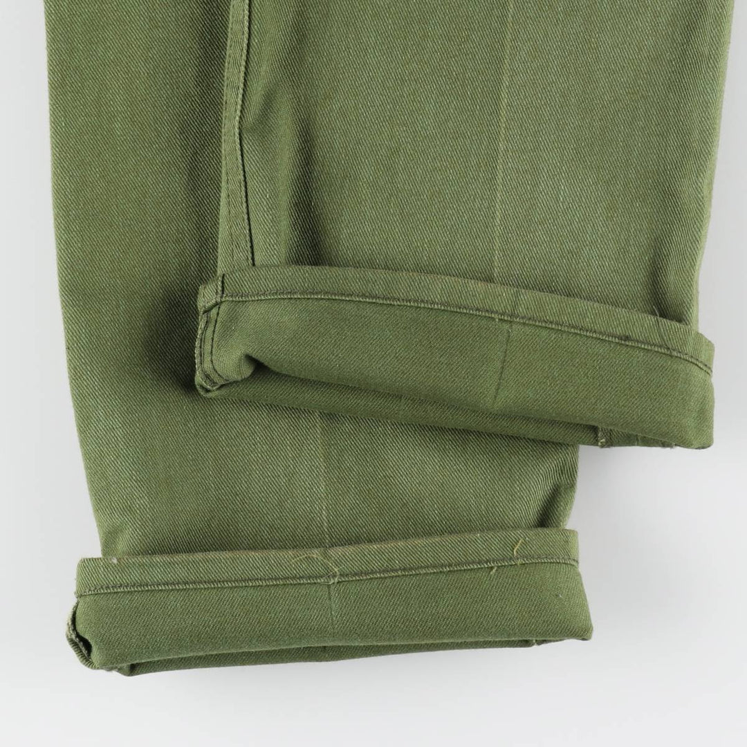 80'S Lee RIDERS Flare Cut Denim Pants, Men's Size W30 (approx.), Vintage unclear Khaki type Vintage Second Hand
