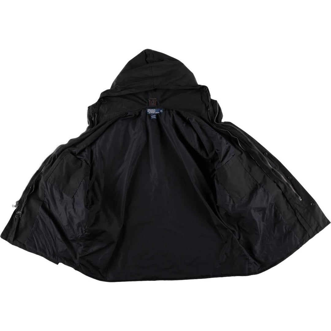 Ralph Lauren POLO by Ralph Lauren cotton hoodie, men's size XL cotton black type Vintage Second Hand