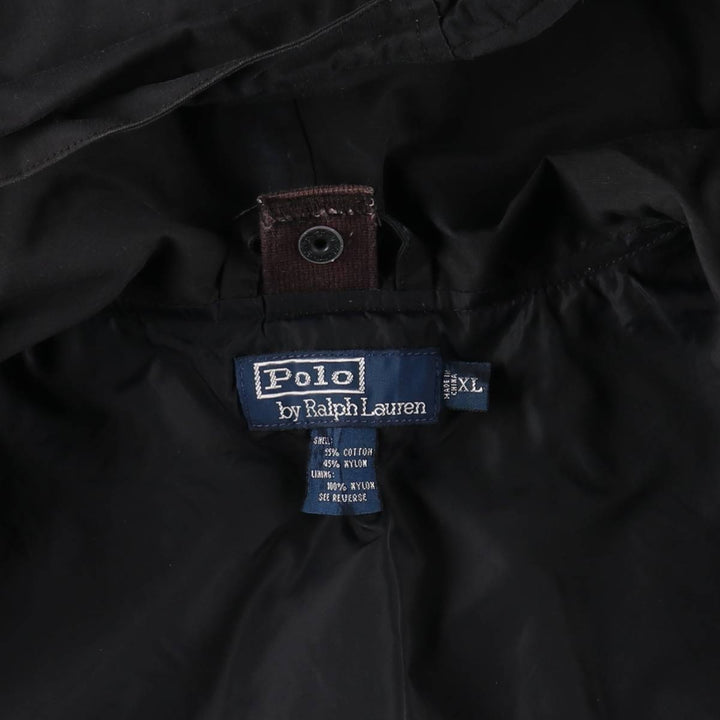 Ralph Lauren POLO by Ralph Lauren cotton hoodie, men's size XL cotton black type Vintage Second Hand