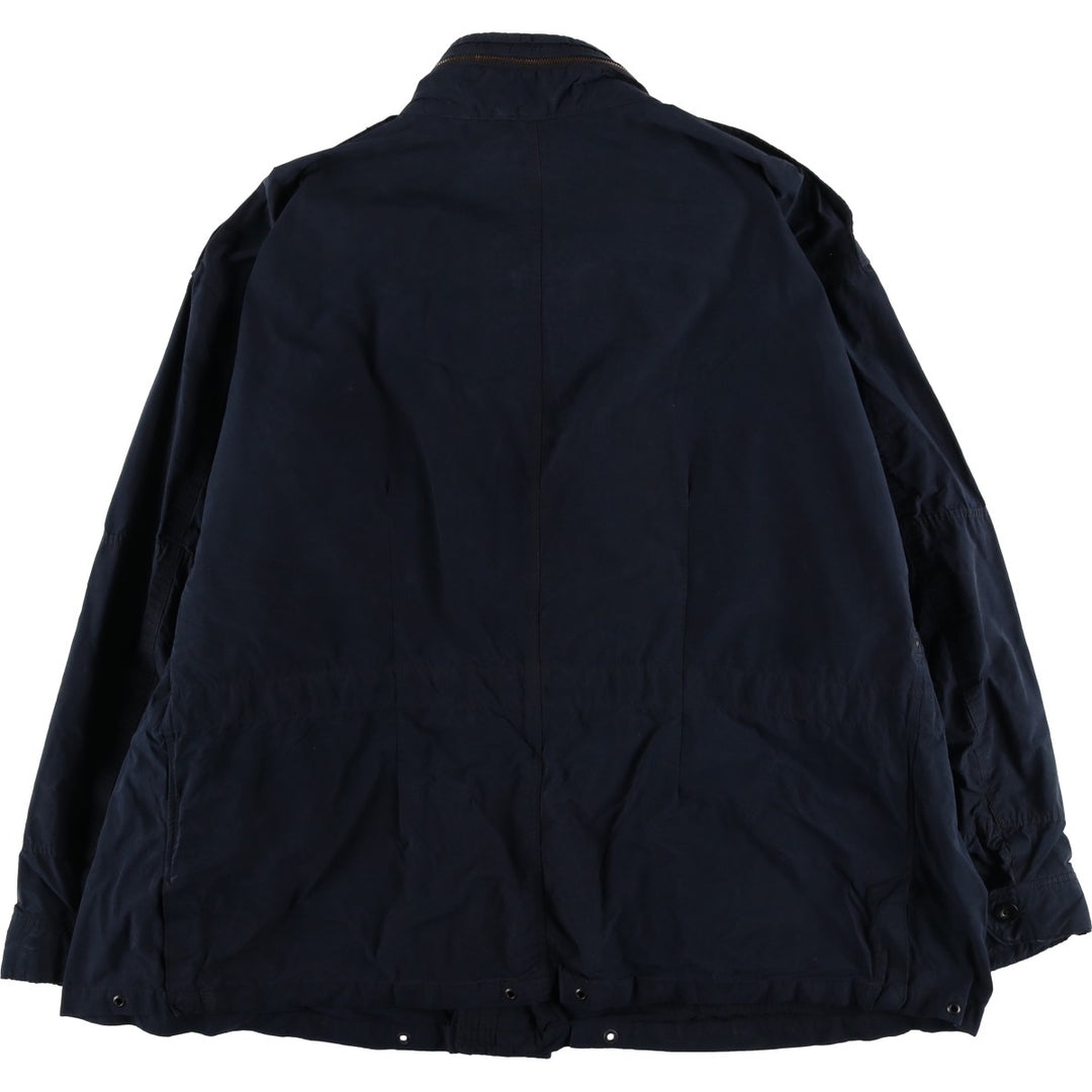 Big Size Ralph Lauren POLO by Ralph Lauren M-65 Type Military Field Jacket, Men's Size XXXXXL Equivalent cotton navy blue type Vintage Second Hand