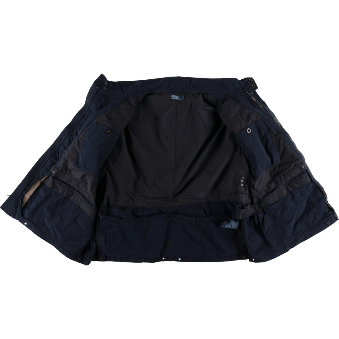 Big Size Ralph Lauren POLO by Ralph Lauren M-65 Type Military Field Jacket, Men's Size XXXXXL Equivalent cotton navy blue type Vintage Second Hand