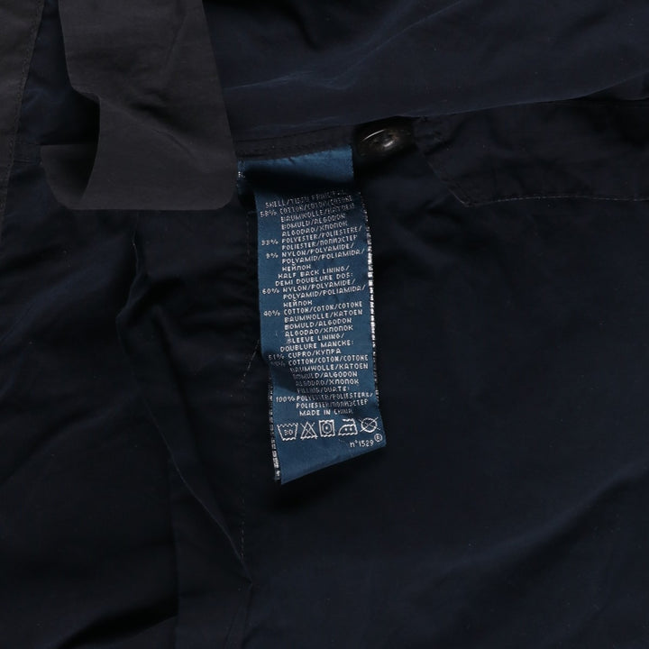 Big Size Ralph Lauren POLO by Ralph Lauren M-65 Type Military Field Jacket, Men's Size XXXXXL Equivalent cotton navy blue type Vintage Second Hand