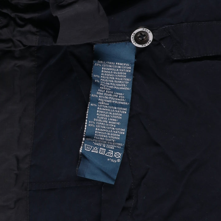 Ralph Lauren POLO by Ralph Lauren M-65 type military field jacket, men's size L equivalent. cotton navy blue type Vintage Second Hand