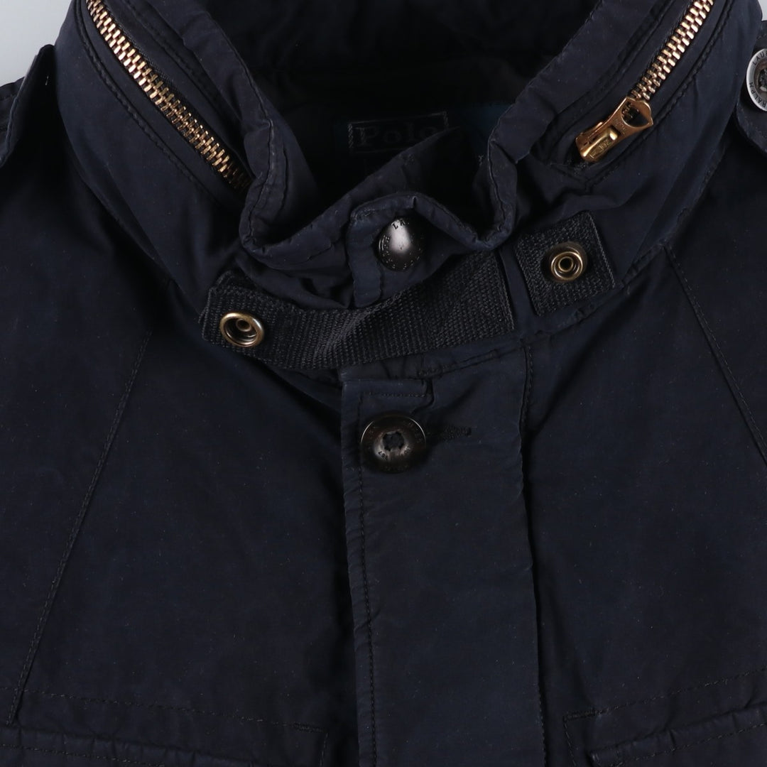 Ralph Lauren POLO by Ralph Lauren M-65 type military field jacket, men's size L equivalent. cotton navy blue type Vintage Second Hand