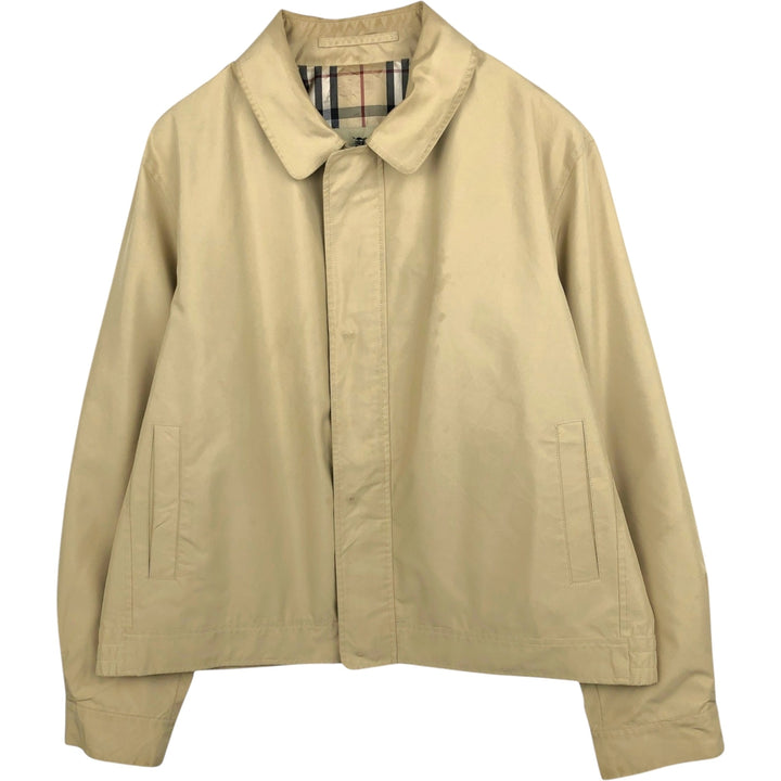 Burberry's BURBERRY LONDON zip-up jacket, men's size L (approx.) polyester Beige type Vintage Second Hand