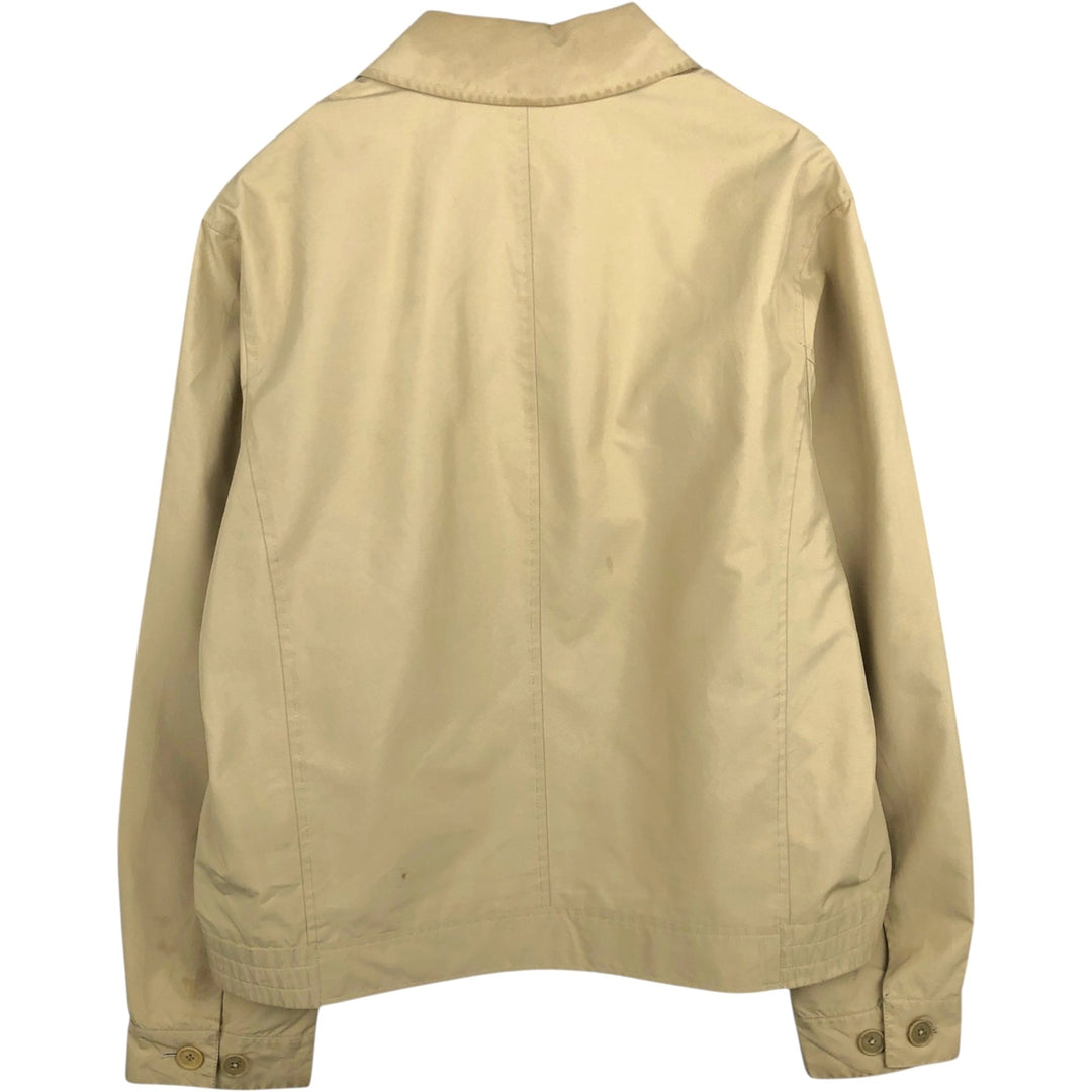 Burberry's BURBERRY LONDON zip-up jacket, men's size L (approx.) polyester Beige type Vintage Second Hand