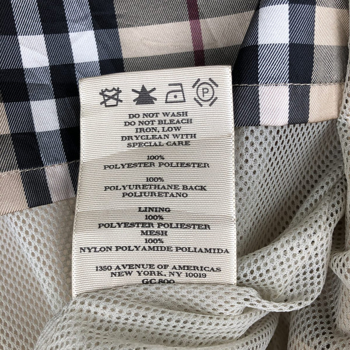 Burberry's BURBERRY LONDON zip-up jacket, men's size L (approx.) polyester Beige type Vintage Second Hand