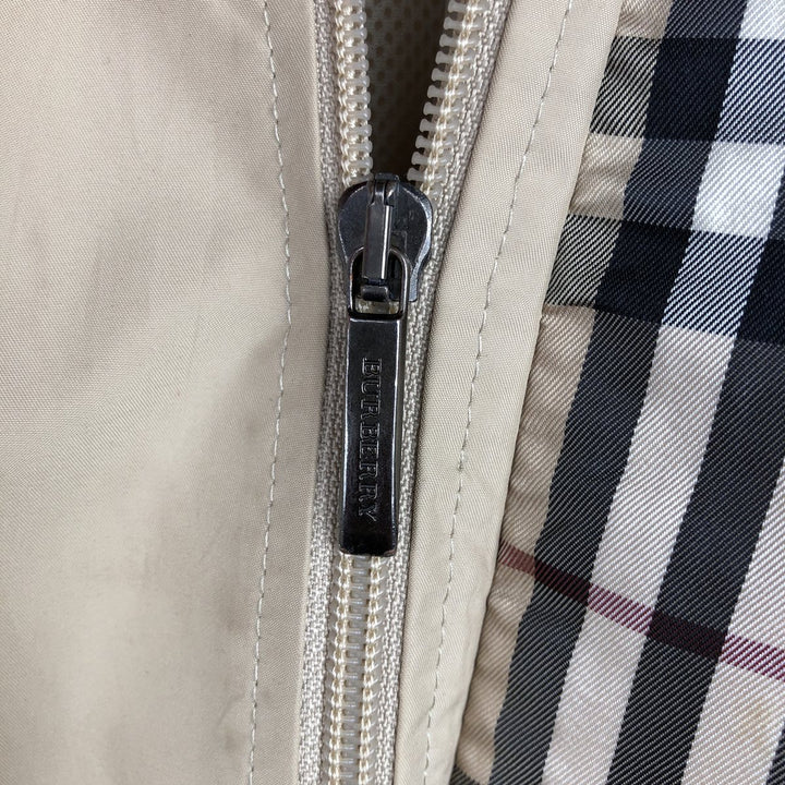 Burberry's BURBERRY LONDON zip-up jacket, men's size L (approx.) polyester Beige type Vintage Second Hand