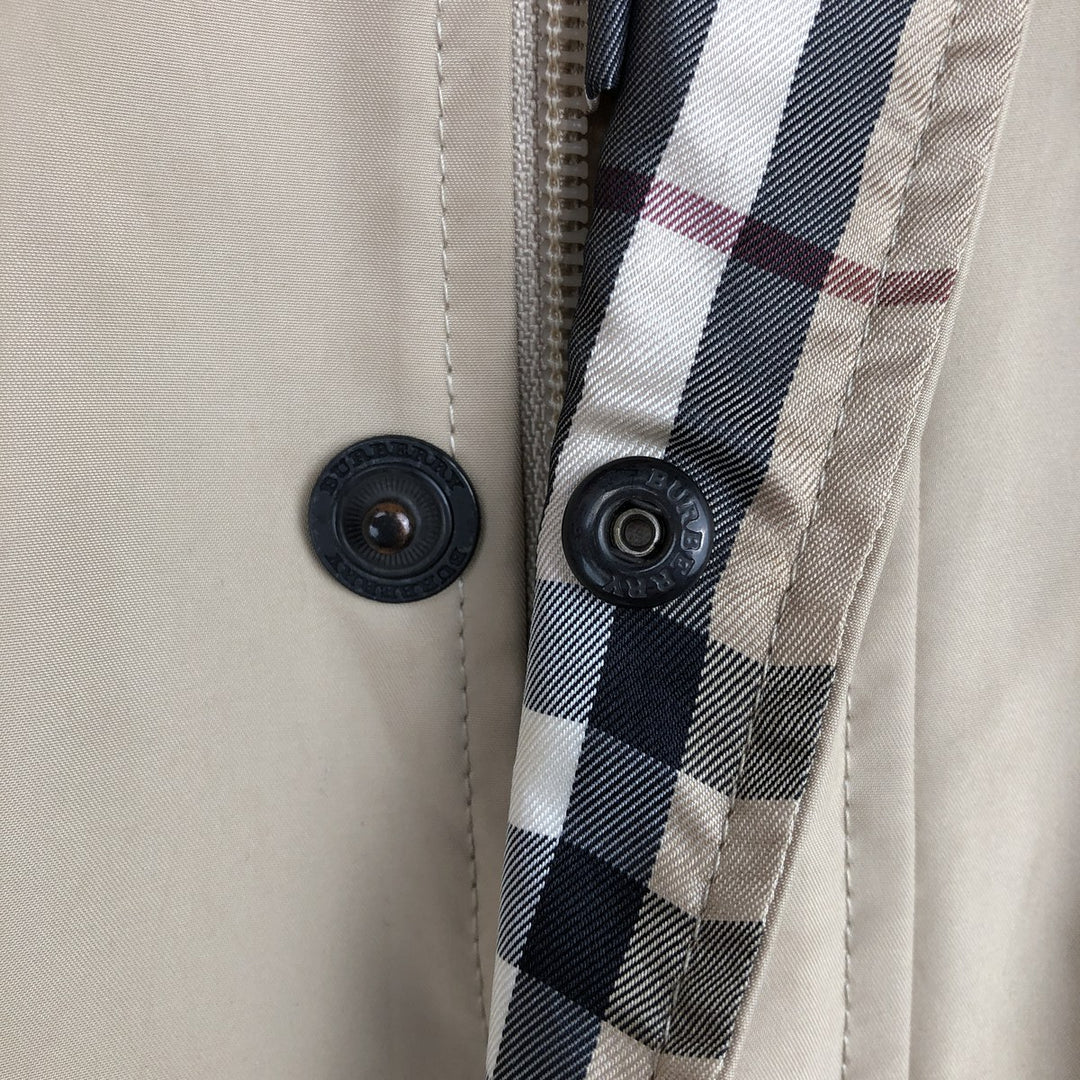 Burberry's BURBERRY LONDON zip-up jacket, men's size L (approx.) polyester Beige type Vintage Second Hand