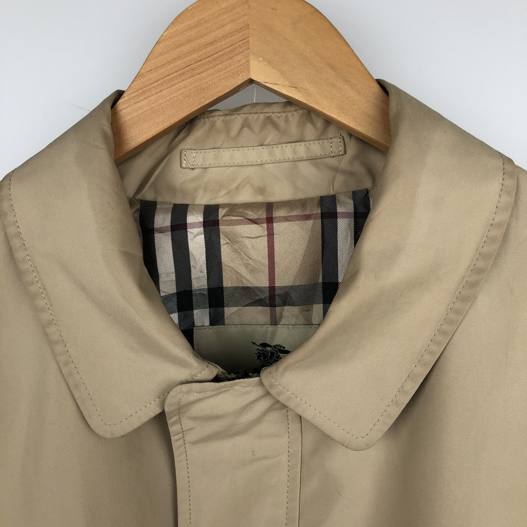 Burberry's BURBERRY LONDON zip-up jacket, men's size L (approx.) polyester Beige type Vintage Second Hand