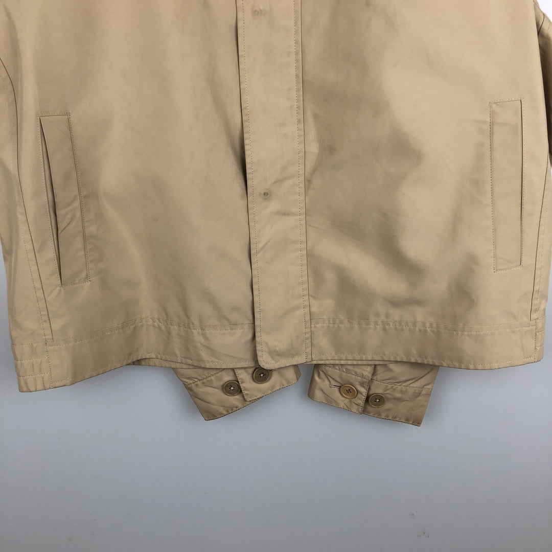 Burberry's BURBERRY LONDON zip-up jacket, men's size L (approx.) polyester Beige type Vintage Second Hand
