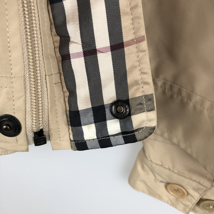 Burberry's BURBERRY LONDON zip-up jacket, men's size L (approx.) polyester Beige type Vintage Second Hand