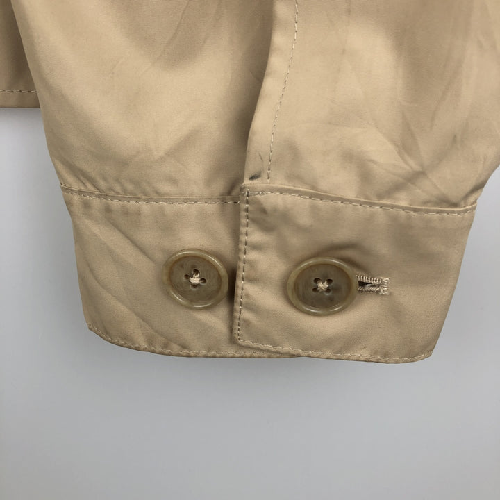 Burberry's BURBERRY LONDON zip-up jacket, men's size L (approx.) polyester Beige type Vintage Second Hand