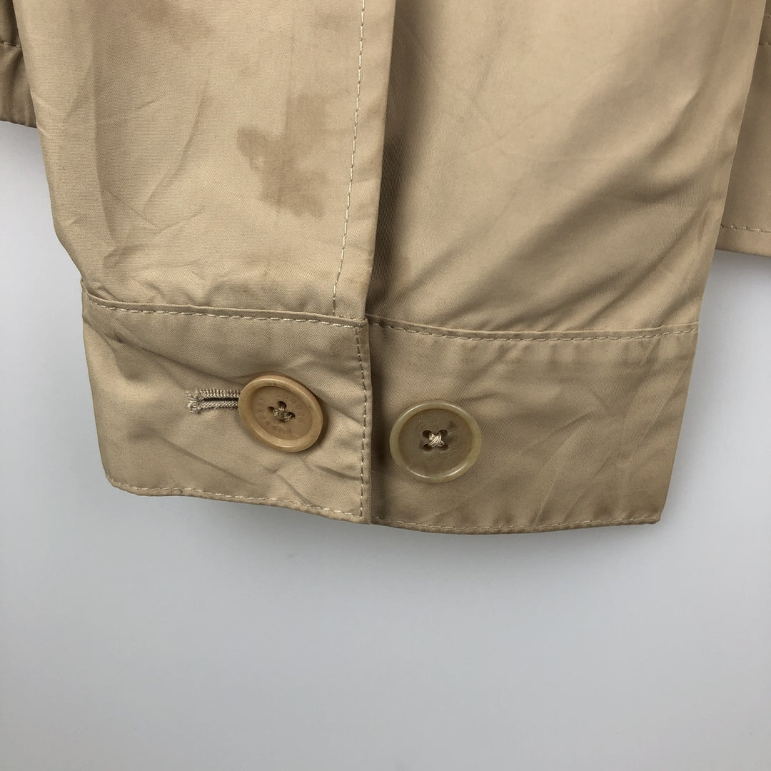 Burberry's BURBERRY LONDON zip-up jacket, men's size L (approx.) polyester Beige type Vintage Second Hand