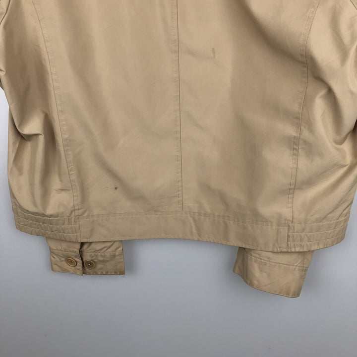 Burberry's BURBERRY LONDON zip-up jacket, men's size L (approx.) polyester Beige type Vintage Second Hand