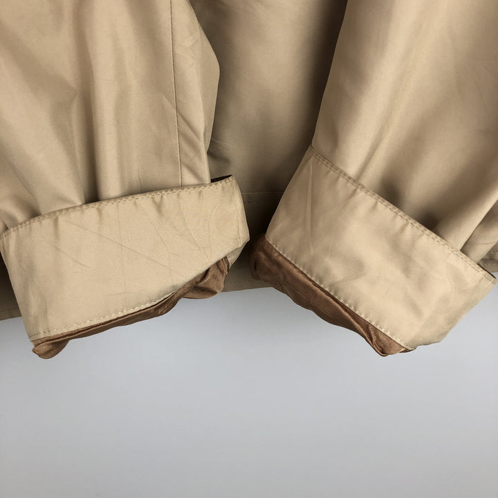 Burberry's BURBERRY LONDON zip-up jacket, men's size L (approx.) polyester Beige type Vintage Second Hand