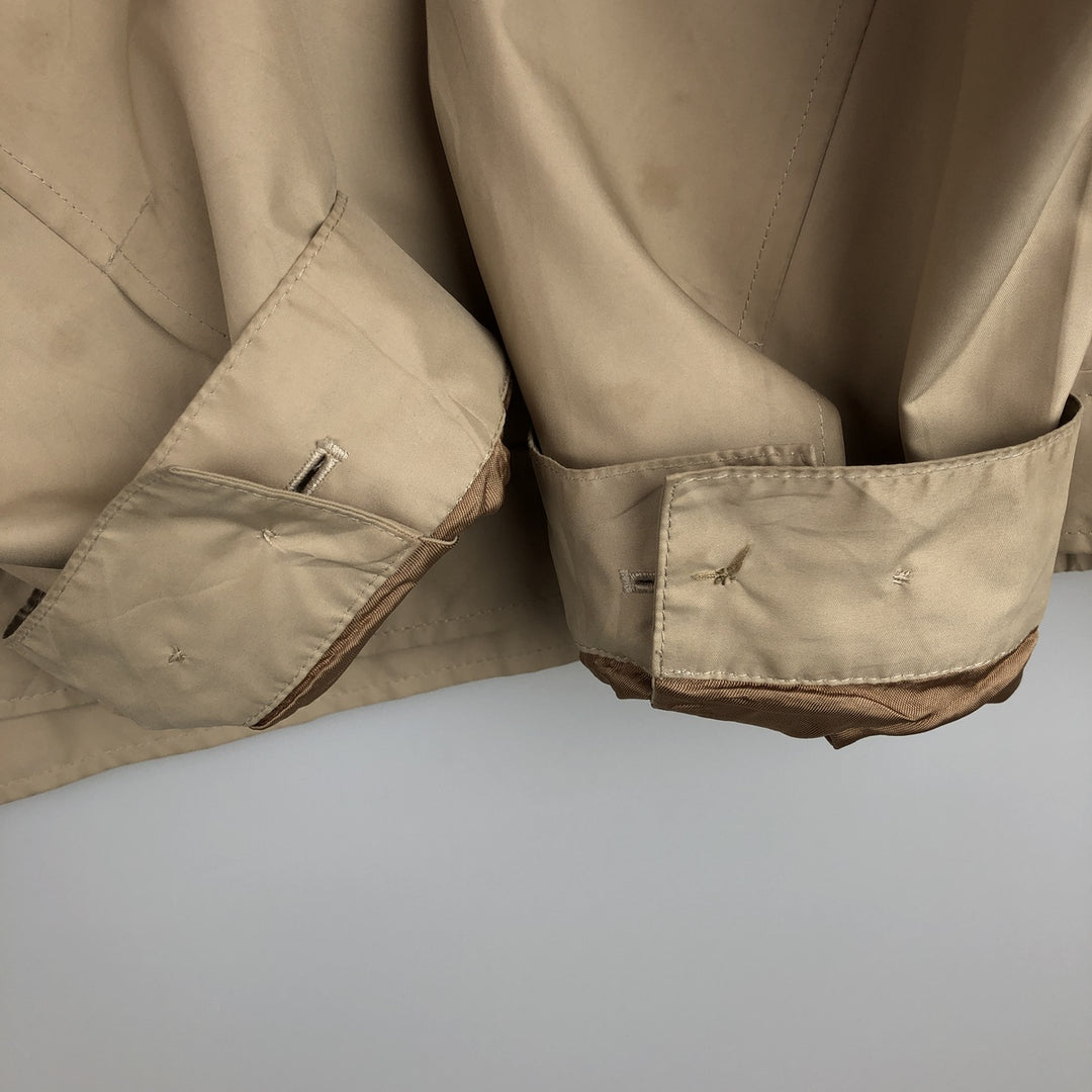 Burberry's BURBERRY LONDON zip-up jacket, men's size L (approx.) polyester Beige type Vintage Second Hand