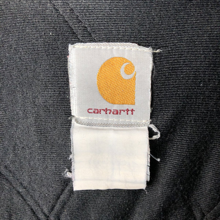Carhartt Active Jacket Duck Full Zip Hoodie Men's L size unclear black type Vintage Second Hand
