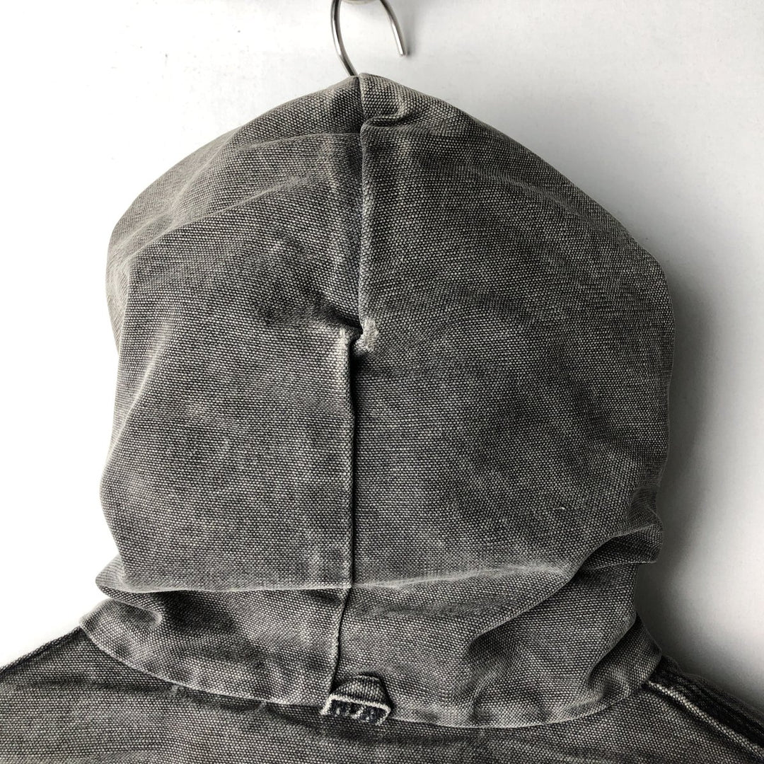 Carhartt Active Jacket Duck Full Zip Hoodie Men's L size unclear black type Vintage Second Hand