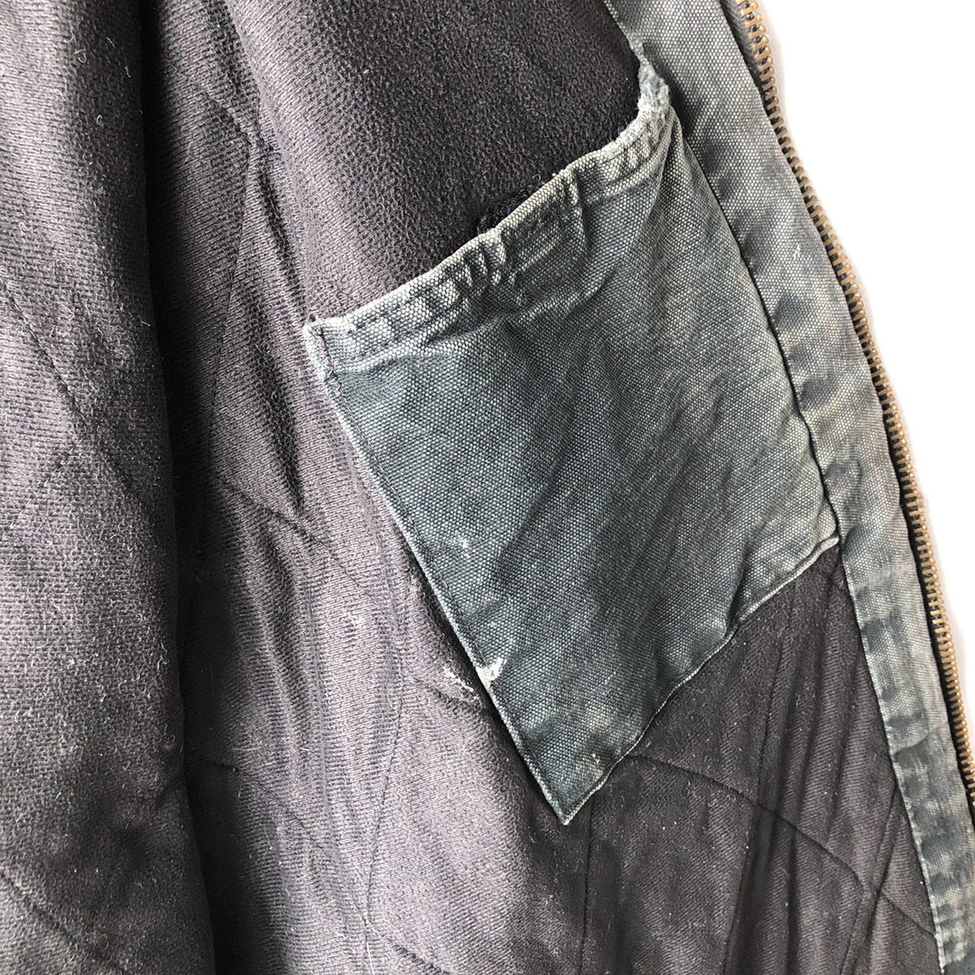Carhartt Active Jacket Duck Full Zip Hoodie Men's XL polyester turquoise blue Vintage Second Hand