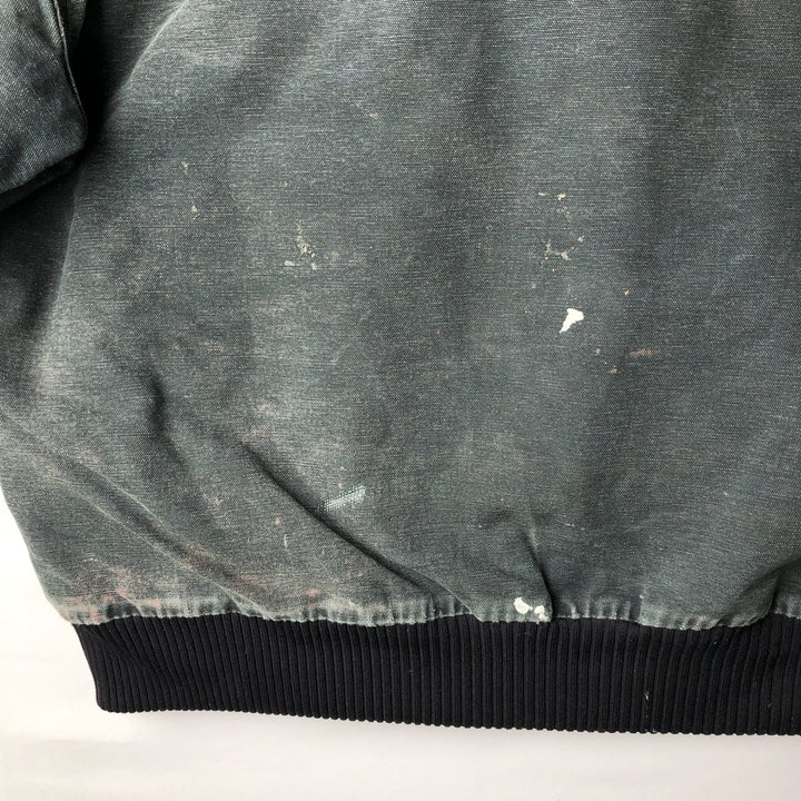 Carhartt Active Jacket Duck Full Zip Hoodie Men's XL polyester turquoise blue Vintage Second Hand