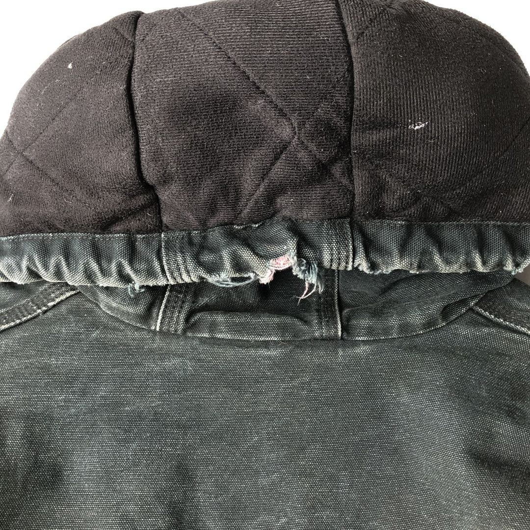 Carhartt Active Jacket Duck Full Zip Hoodie Men's XL polyester turquoise blue Vintage Second Hand