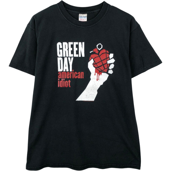 Gildan Green Day Band T-shirt, Men's Size M (approx.) cotton black type Vintage Second Hand