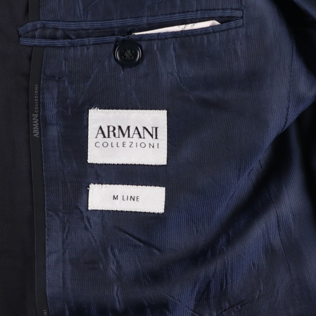Giorgio Armani ARMANI COLLEZIONI wool tailored jacket, men's size M equivalent. wool navy blue type Vintage Second Hand