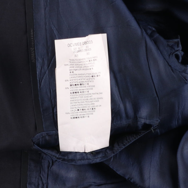 Giorgio Armani ARMANI COLLEZIONI wool tailored jacket, men's size M equivalent. wool navy blue type Vintage Second Hand