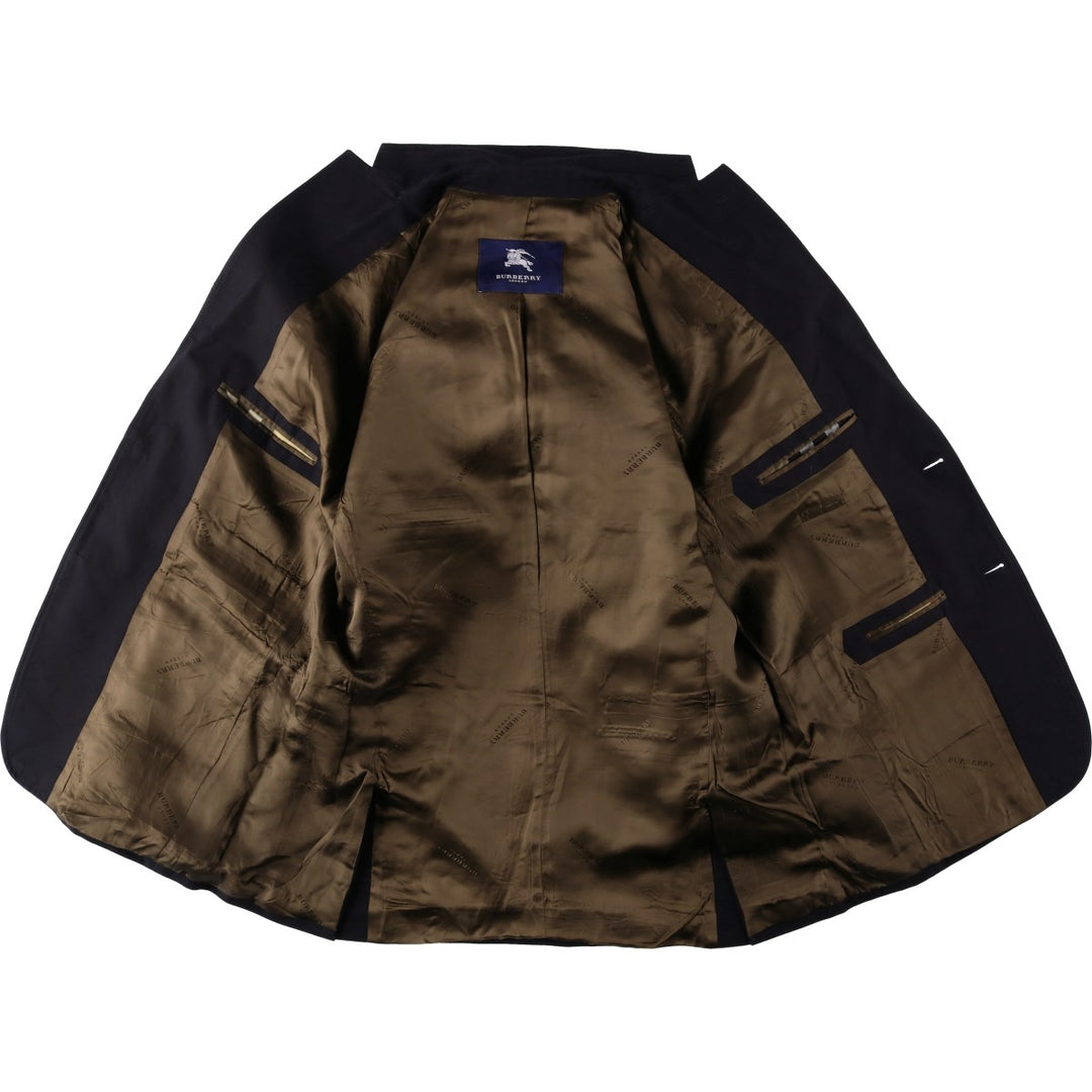 Burberry's BURBERRY LONDON Cotton Tailored Jacket, Men's Size L (approx.) cotton navy blue type Vintage Second Hand