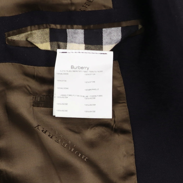 Burberry's BURBERRY LONDON Cotton Tailored Jacket, Men's Size L (approx.) cotton navy blue type Vintage Second Hand