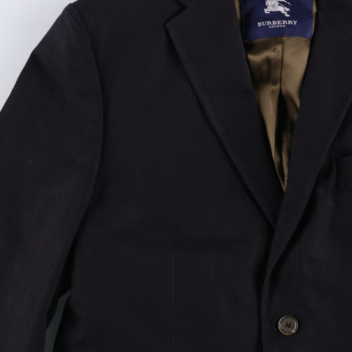 Burberry's BURBERRY LONDON Cotton Tailored Jacket, Men's Size L (approx.) cotton navy blue type Vintage Second Hand
