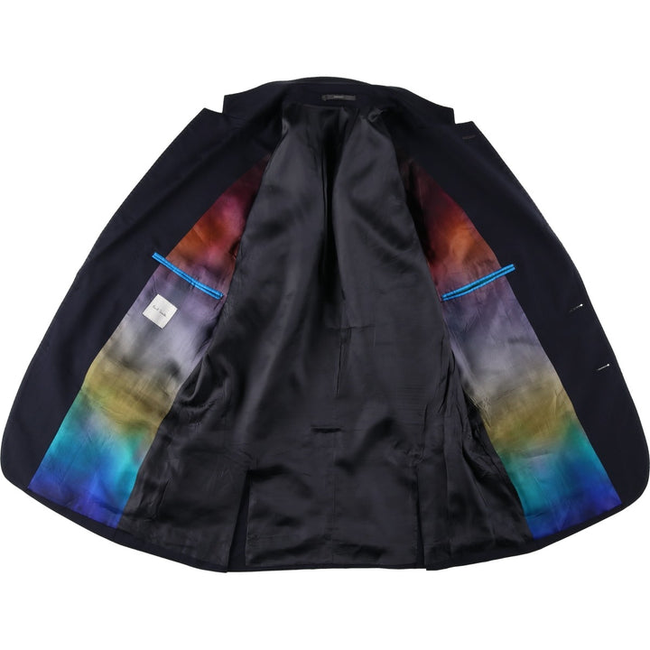 Paul Smith wool tailored jacket, men's size M (approx.) wool navy blue type Vintage Second Hand