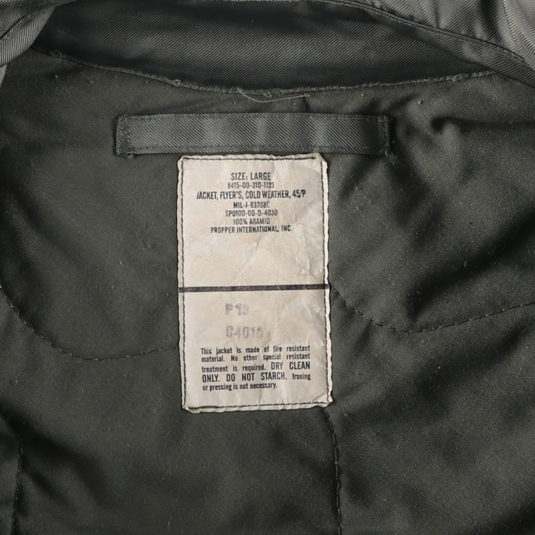 00's US military actual product CWU-45 Aramid Khaki type Vintage Second Hand