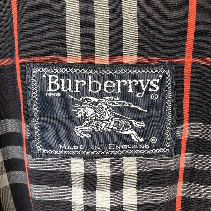 ~1980'S Burberry's Swing Top Sport Jacket, Made in England, Men's Size L unclear navy blue type Vintage Second Hand