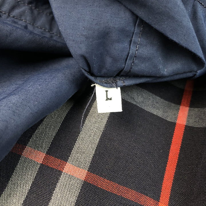 ~1980'S Burberry's Swing Top Sport Jacket, Made in England, Men's Size L unclear navy blue type Vintage Second Hand