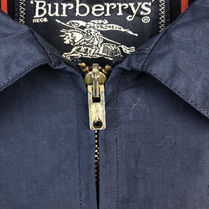 ~1980'S Burberry's Swing Top Sport Jacket, Made in England, Men's Size L unclear navy blue type Vintage Second Hand