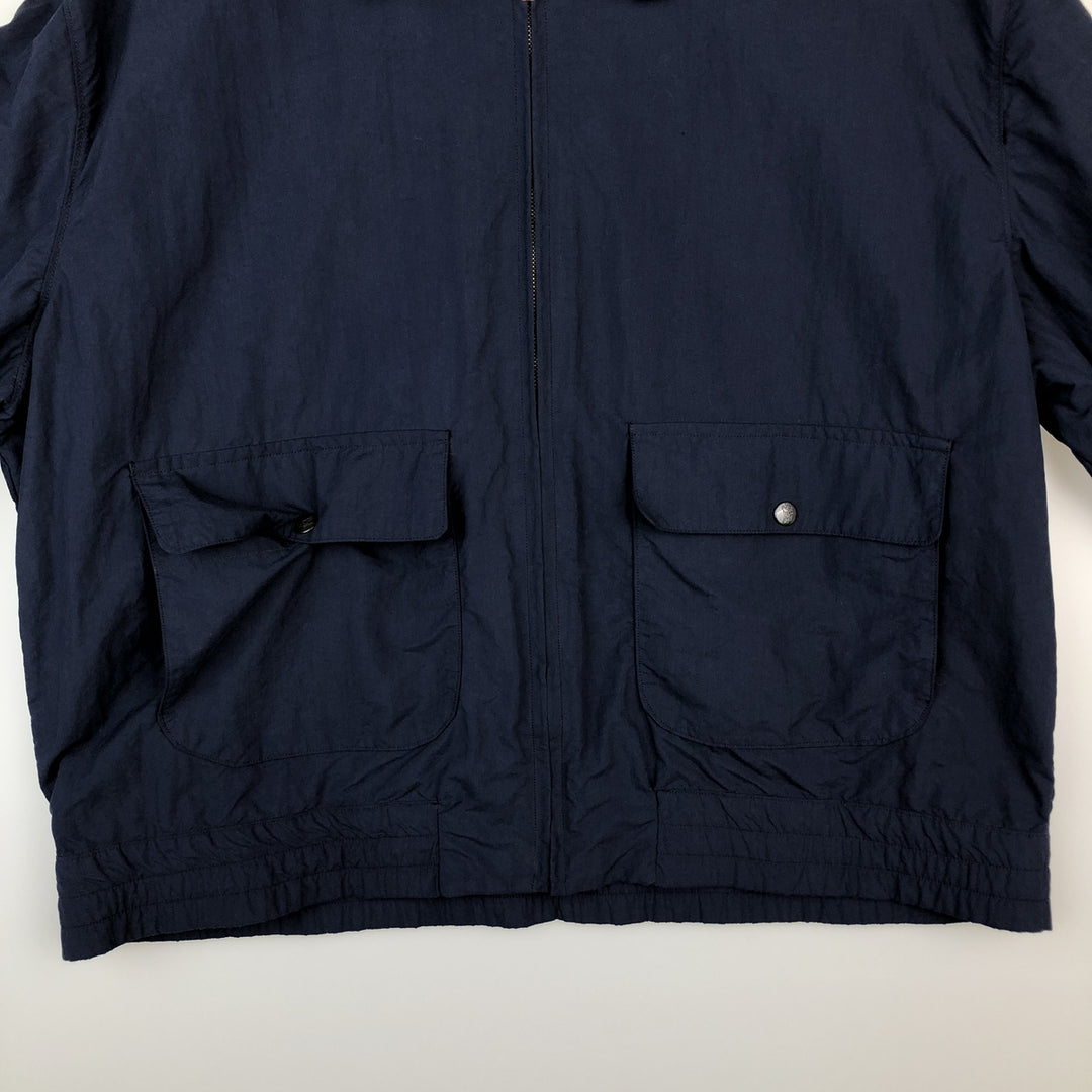 ~1980'S Burberry's Swing Top Sport Jacket, Made in England, Men's Size L unclear navy blue type Vintage Second Hand
