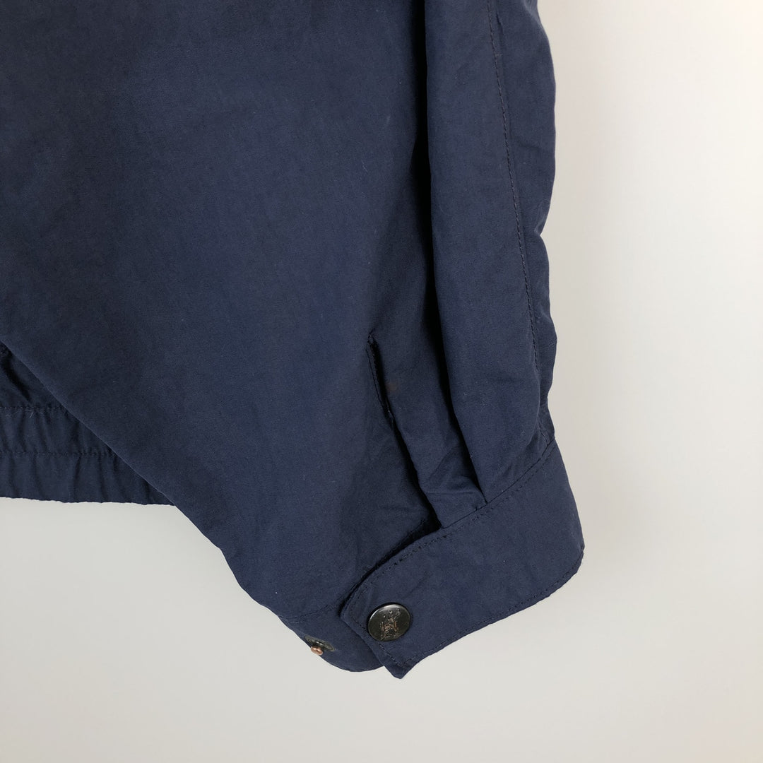 ~1980'S Burberry's Swing Top Sport Jacket, Made in England, Men's Size L unclear navy blue type Vintage Second Hand