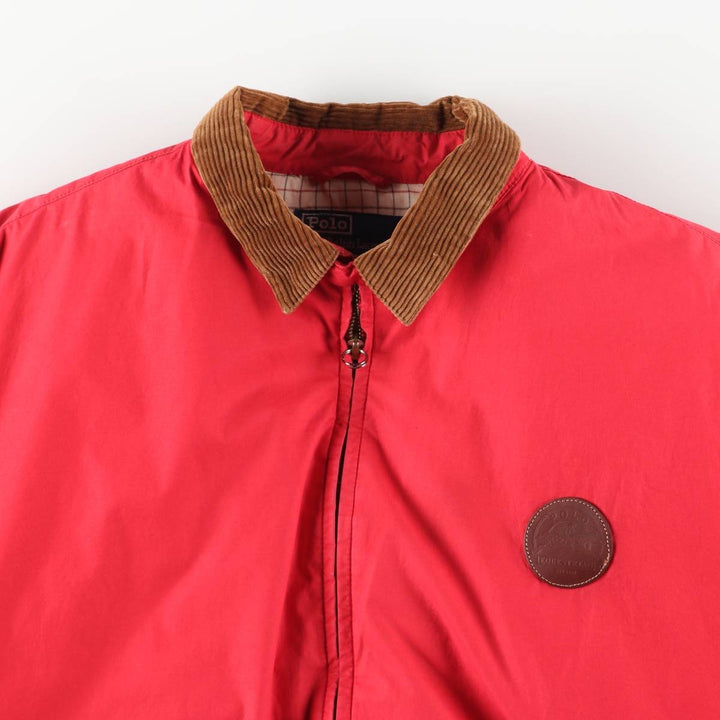 Ralph Lauren POLO by Ralph Lauren down jacket, men's size L cotton red type Vintage Second Hand