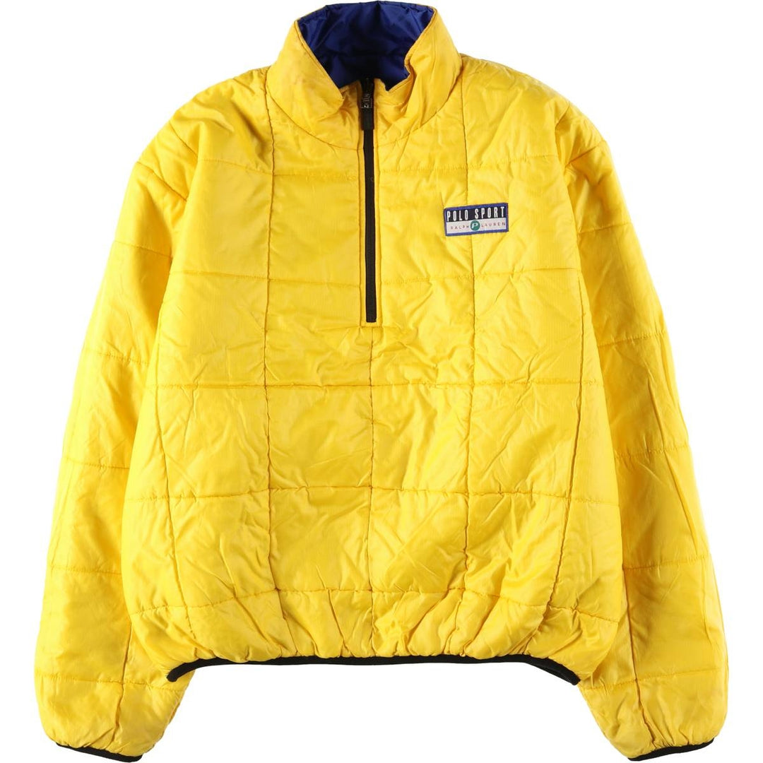 90'S Ralph Lauren POLO SPORT Reversible Padded Jacket Puffer Jacket Made in China Men's XXL equivalent polyester blue type Vintage Second Hand